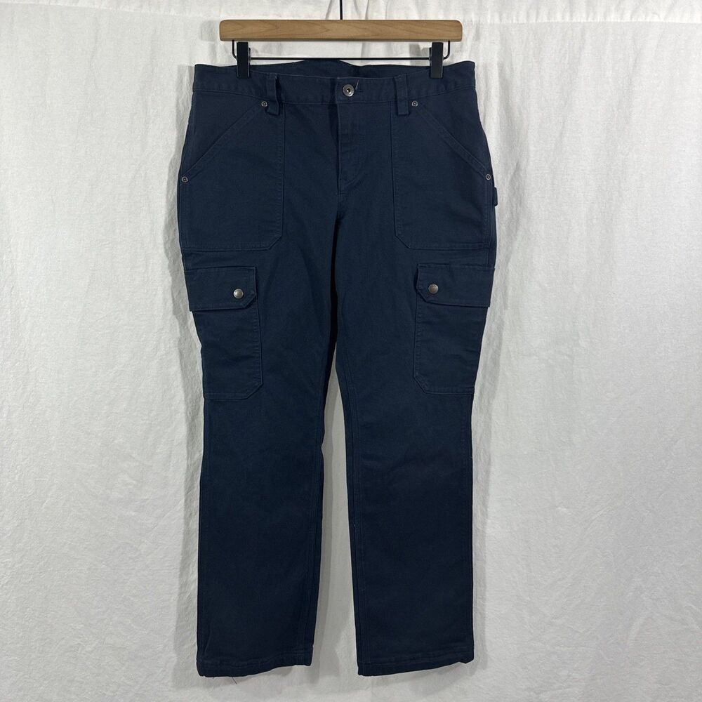 Duluth Trading Co DuluthFlex Fire House Slim Leg Curvesetter Cargo Pants Sz 12